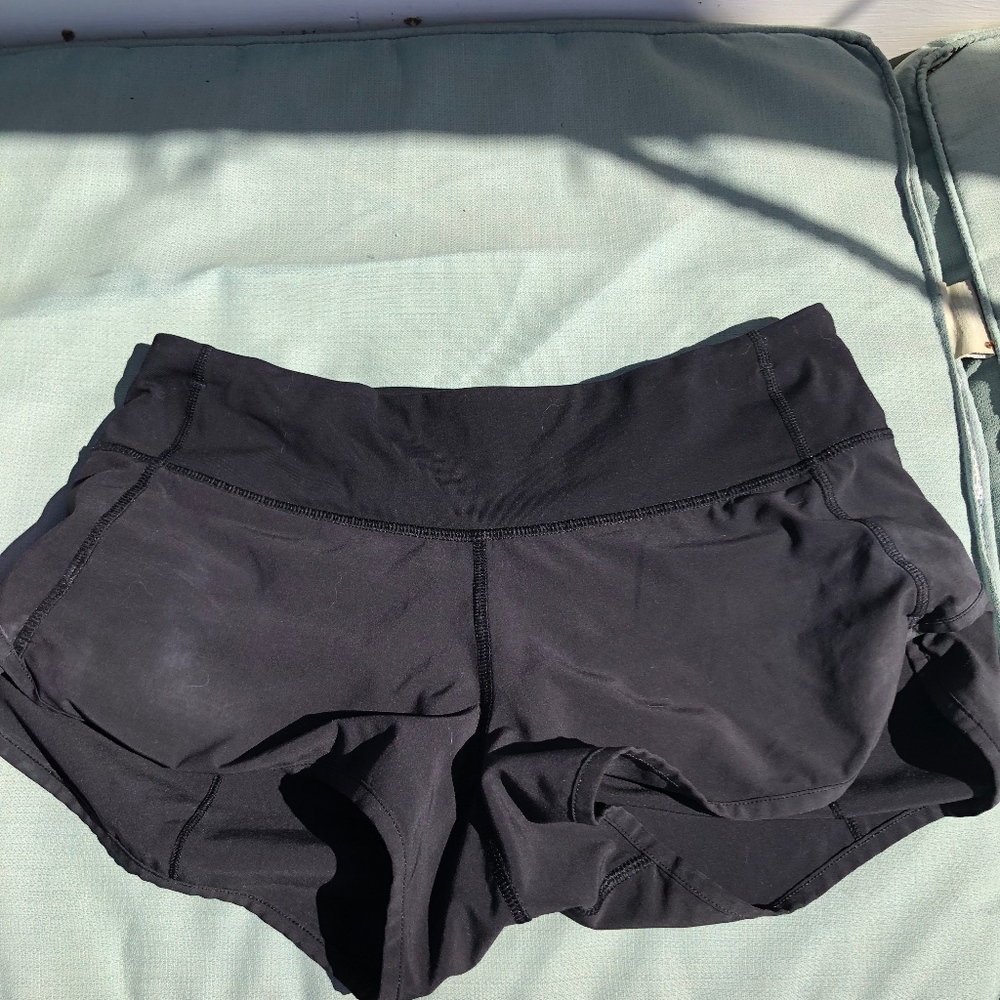 Lululemon speed shorts size 4 Black